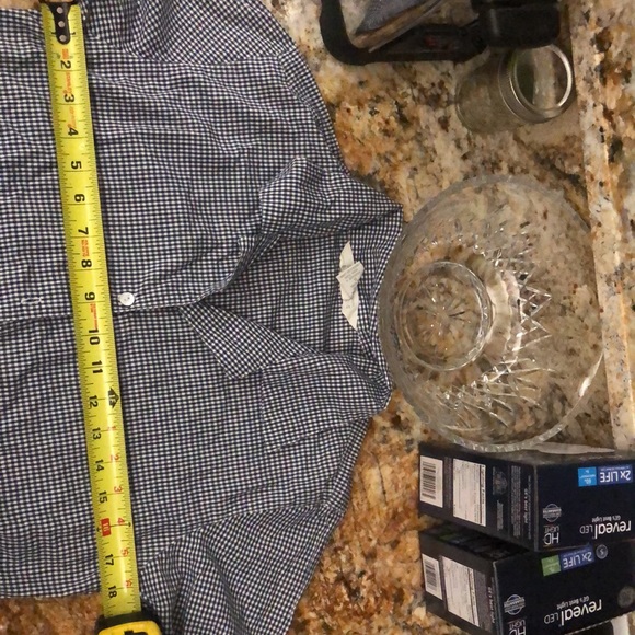 FINAL PRICE Express crop cowboy style tie front button down - Picture 6 of 7